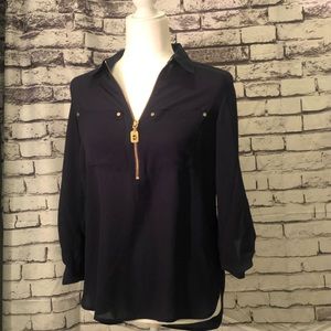 Navy Michael Kors Blouse